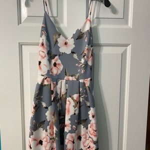 Blueish/grey spaghetti strap dress